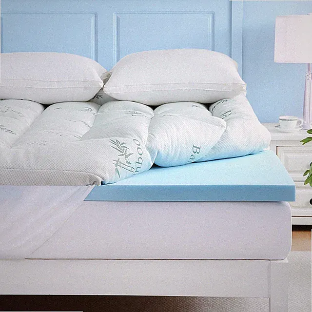 Dual Layer 4 Inch Memory Foam Mattress Topper Twin – 2 Inch Gel Memory Foam &...