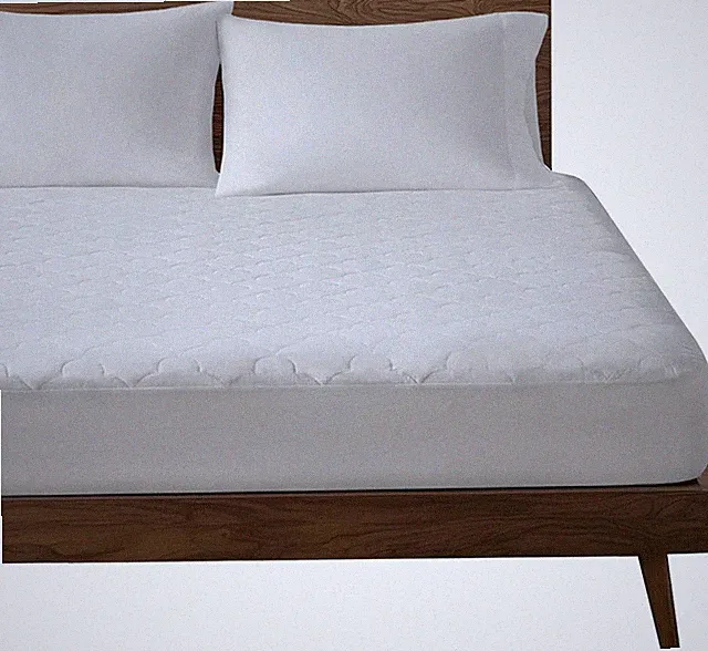 Queen Mattress Pad, Cotton Mattress Protector Classic Cloud Quilted Bed Cover, A