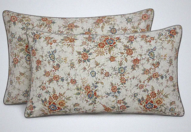 Ralph Lauren Carolyne King Blue Floral Pillowshams Sham Set Of 2 Shams